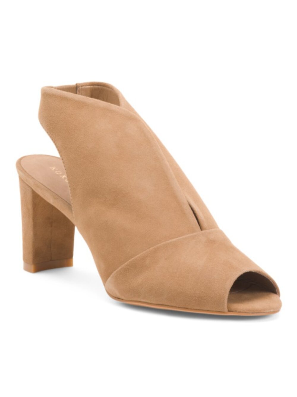 KOKO + PALENKI Made In Brazil Suede Pinnacle Peep Toe Boots